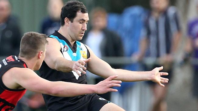 Chris Petroro in action for St Mary’s. Picture: Hamish Blair