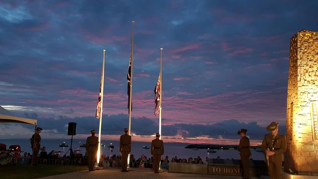 The dawn service at Redcliffe is always popular.