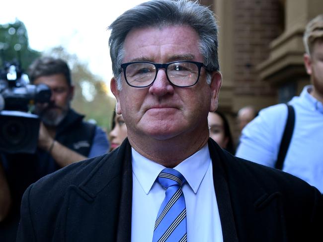 SYDNEY, AUSTRALIA - NewsWire Photos MAY, 26, 2021: Steve Barrett leaves the Supreme Court in Sydney. Picture: NCA NewsWire/Joel Carrett. Picture: NCA NewsWire/Joel Carrett