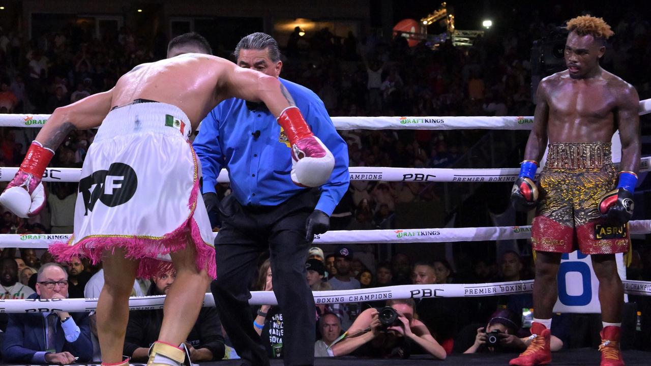 Brian Castano was left dazed in the 10th round. (Photo by Jayne Kamin-Oncea/Getty Images)