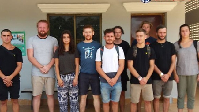 Almost 90 foreigners were detained. Source: Cambodian National Police via AP.