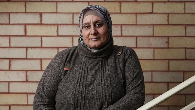 Palestinian neurosurgeon Mona Kaskeen, in southwest Sydney, arrived in Australia on a temporary 600 visa a few months ago. Picture: John Feder