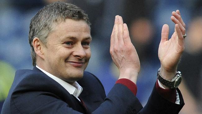 Manchester United interim manager Ole Gunnar Solksjaer. Picture: AP