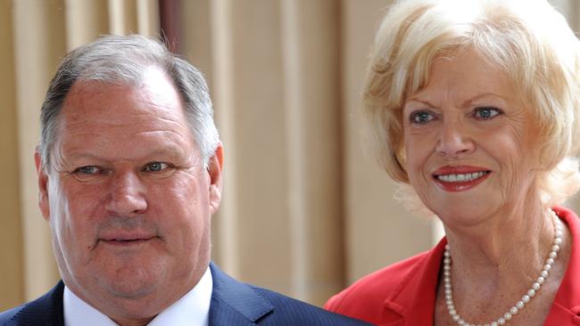 Lord Mayor Robert Doyle with then-deputy lord mayor Susan Riley.