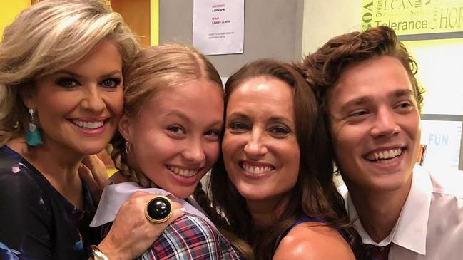 Home &amp; Away stars with Olivia Deeble. Picture: Instagram