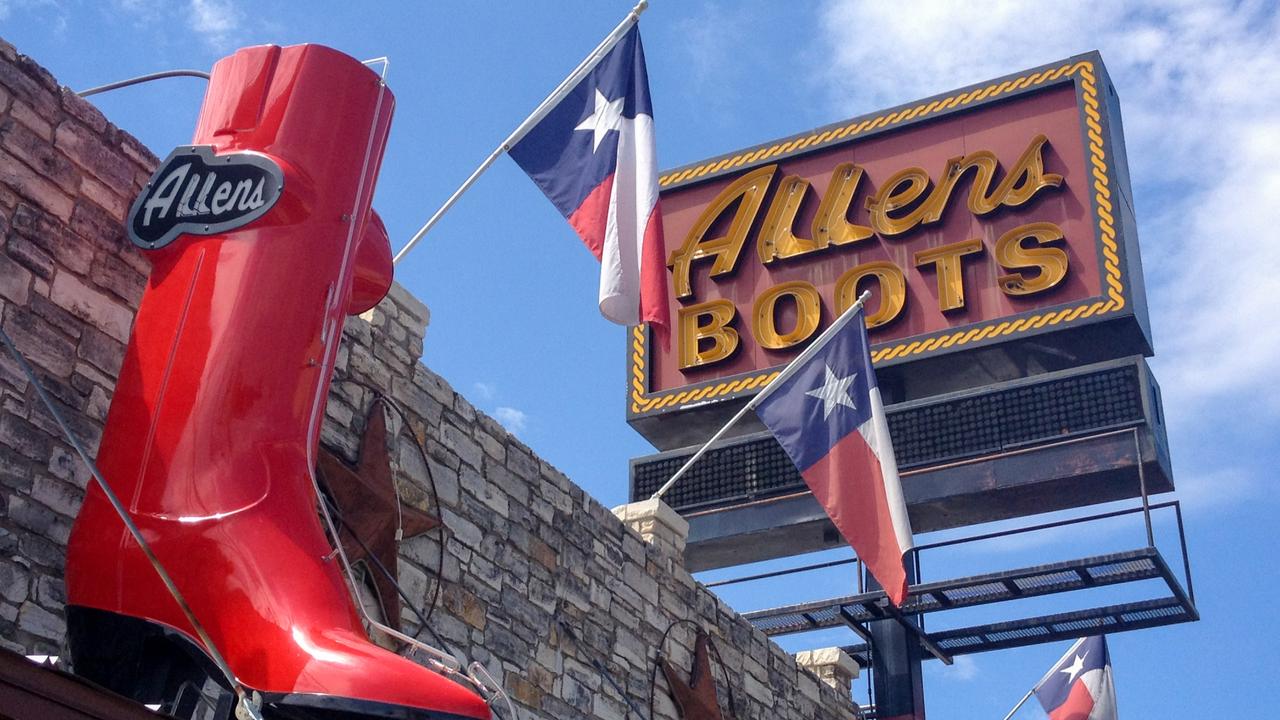 Cowboy stores, such as this one in Austin, are a huge part of life in Texas. Picture: Getty