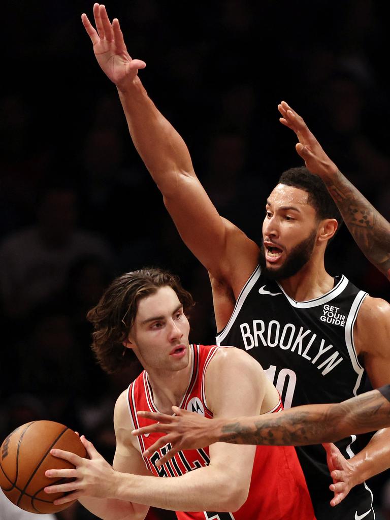 Giddey and Ben Simmons aren’t suited to the NBA’s three-point surge. Photo: Sarah Stier/Getty Images/AFP.