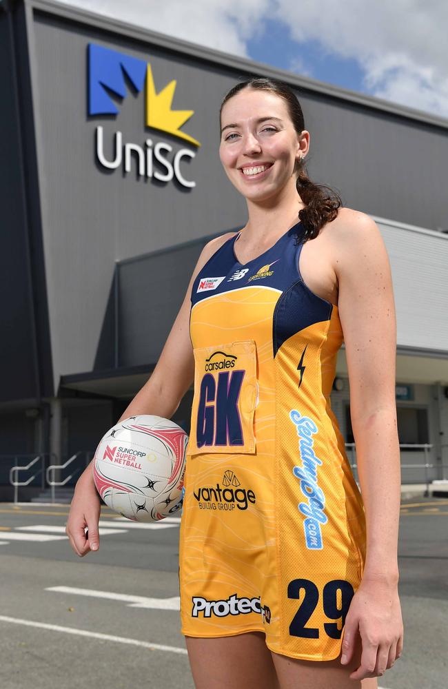 Sunshine Coast Lightning star Ashleigh Ervin. Picture: Patrick Woods.