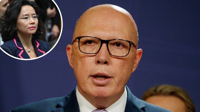 Opposition leader Peter Dutton has slammed the behaviour of Chinese officials after they blocked a TV journalist twice from attending a press conference.