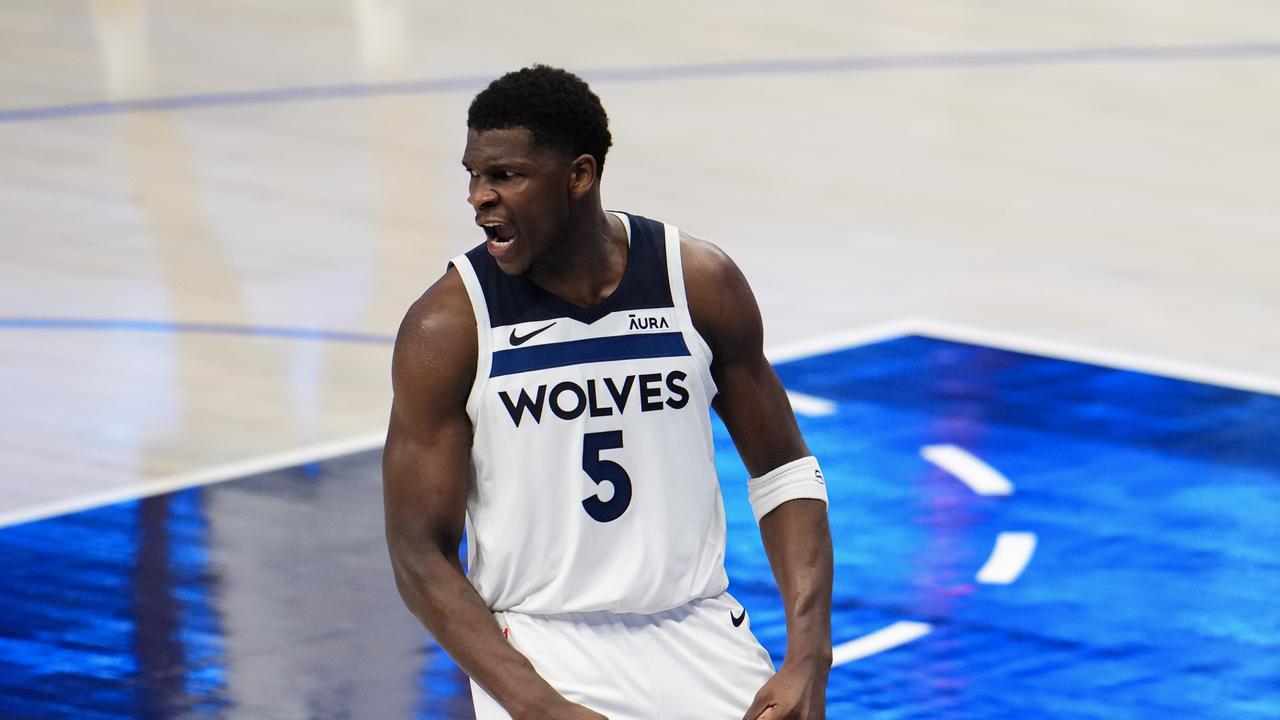 Edwards and the Timberwolves reached the Western Conference Finals last season. (Photo by Cooper Neill/Getty Images)