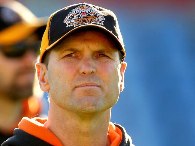 Coach Mick Potter during Wests Tigers training at Concord Oval .Picture Gregg Porteous