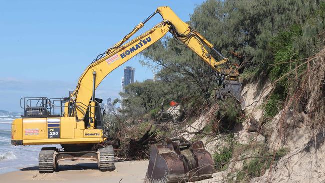 A section of The Spit pathway popular with thousands of walkers has been closed off amid fears it could collapse due to ongoing erosion caused by the high tides, to the dismay of local residents. Picture Glenn Hampson