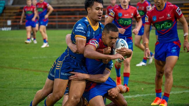 Lochie Gray for Newcastle in Harold Matthews Cup. Picture: Thomas Lisson.