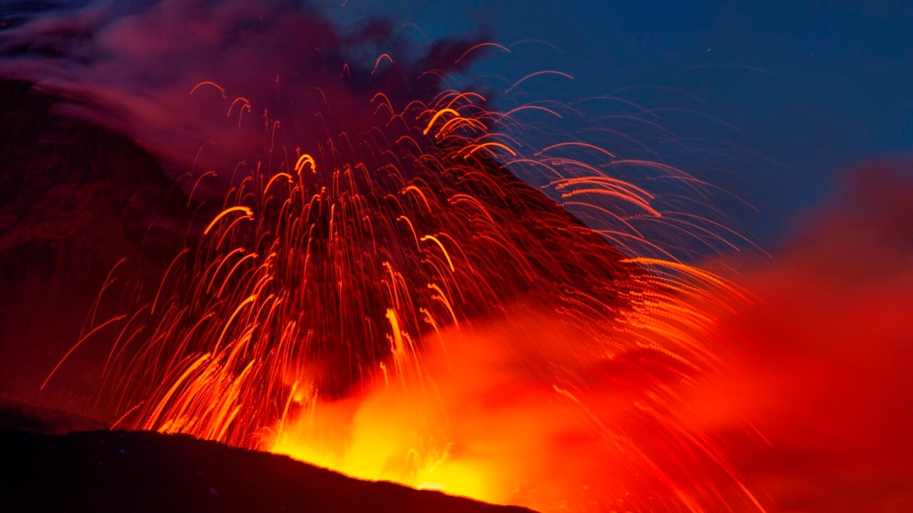 Mount Etna eruption in Italy leaves clouds of thick smoke Townsville