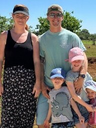 Mr Summerall with his family before the accident. Picture: Supplied