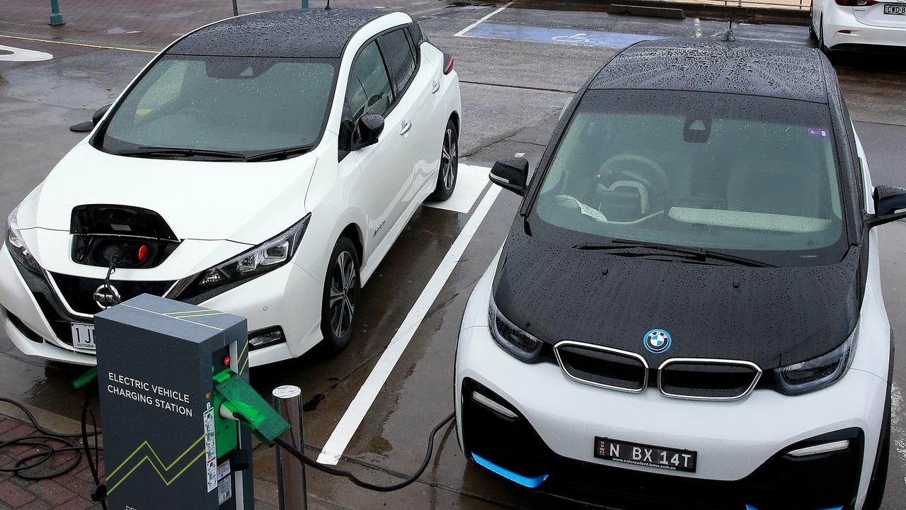 Parking Australia wants to see more public electric vehicle charging stations on streets. Picture: Toby Zerna