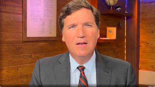 Former Fox News host Tucker Carlson breaks his silence in a Twitter video. Picture: @TuckerCarlson/Twitter