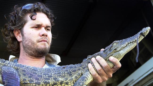 Two crocs similar in size to the one pictured have reportedly been released into the Barron River.