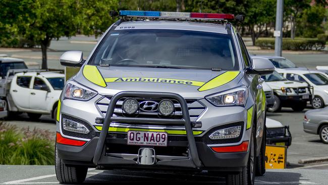 Emergency services attend a incident at what is to be believed the Village Roadshow Studios (possibly around sound stage 9).  Picture: Jerad Williams ambulance generic gold coast