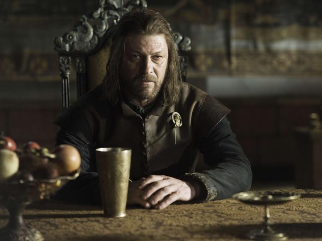 Sean Bean As Ned Stark.