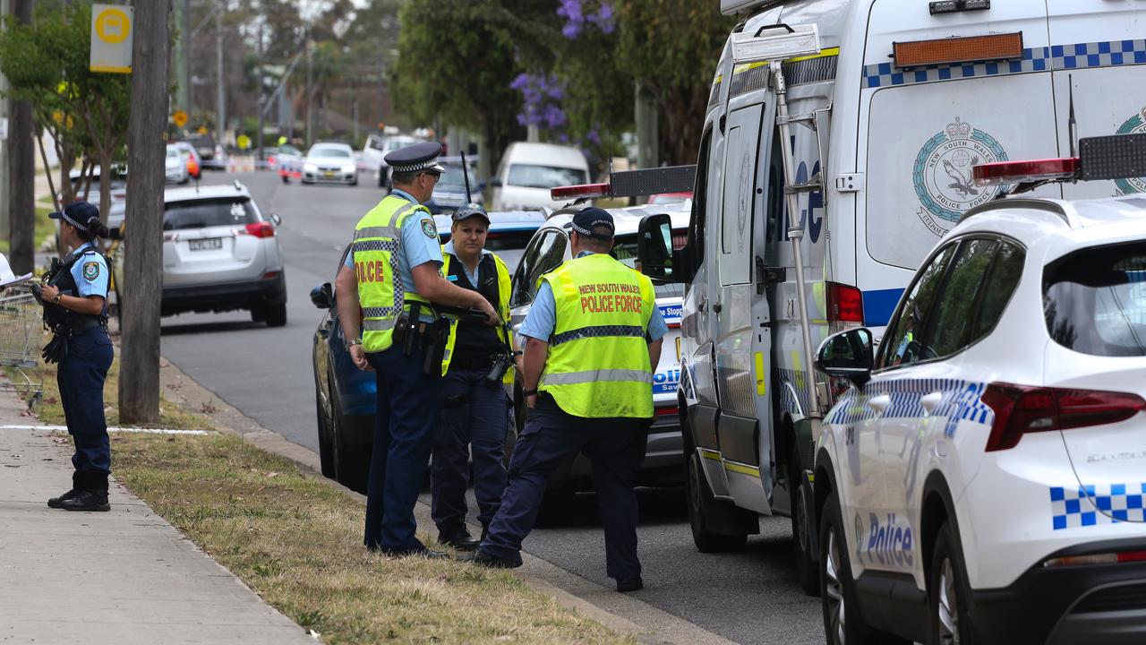 Police and Detectives are on the scene of a fatal car crash on Maxwells Ave in Ashcroft where two young boys were killed. Photo by: NCA Newswire /Gaye Gerard