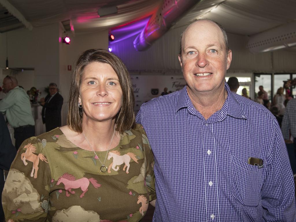 Susan and Craig Smith. Melbourne Cup Day at the Toowoomba Turf Club. Tuesday, November 1, 2022. Picture: Nev Madsen.