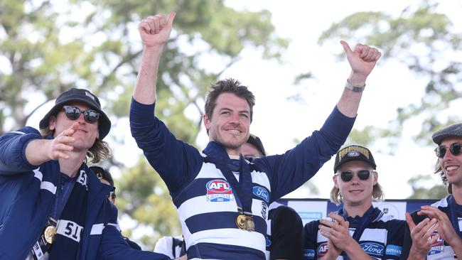 Isaac Smith’s time at Geelong isn’t over. Picture: Mike Dugdale