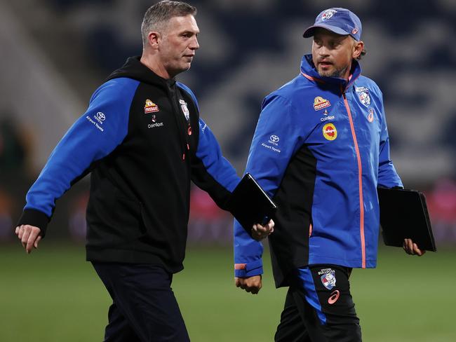 The Western Bulldogs are still dealing with instability off field. Picture: Michael Klein.