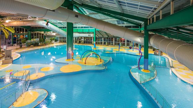 Inside the Adelaide Aquatic Centre.