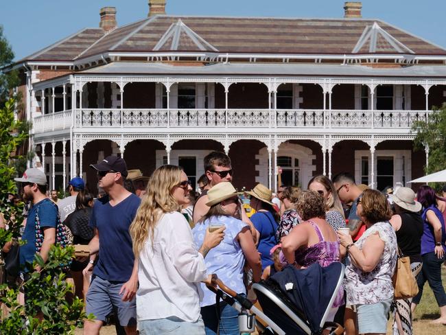 Good food and picturesque surrounds: Lara Food and Wine Festival. Picture: Mark Wilson