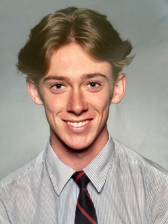 Mr Gannon pictured during his time at Rostrevor College