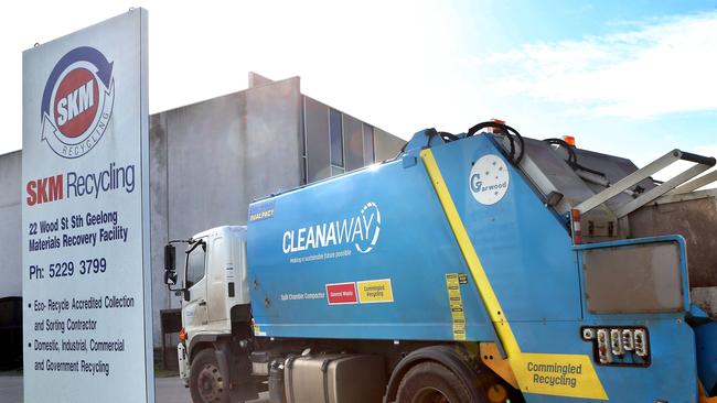 SKM Recycling won['t accept more rubbish. Picture: Glenn Ferguson.