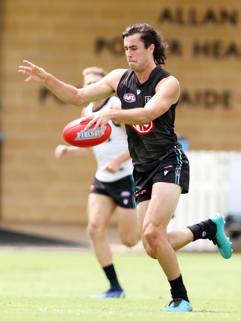 Josh Sinn pressed his case for a Round 1 debut in last week’s trial. Picture: Sarah Reed