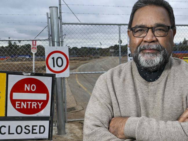 Kaurna traditional owner elder Tim Agius at the new WomenÃs and ChildrenÃs site on Port Rd.Saturday,June,8,2024.Picture Mark Brake