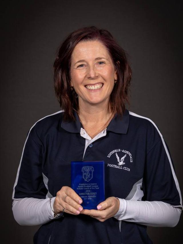 Loretta Ilot (Edithvale Aspendale) was named FDJFL female coach of the year. Pic: Gary Bradshaw.