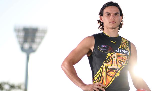 Daniel Rioli has become a superstar in just his second season in the AFL. Picture: Alex Coppel.