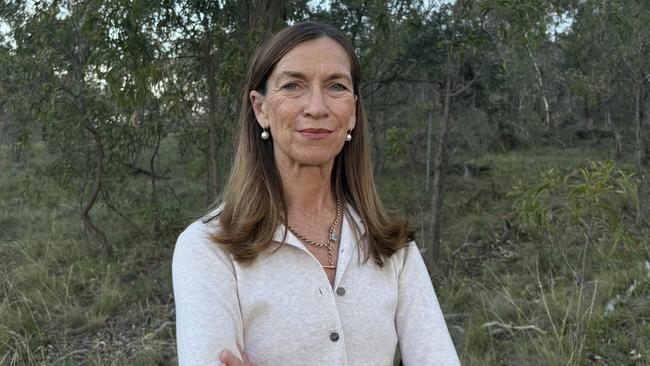 Annabelle Davis at her Tallimbalong property near West Wyalong in far west NSW