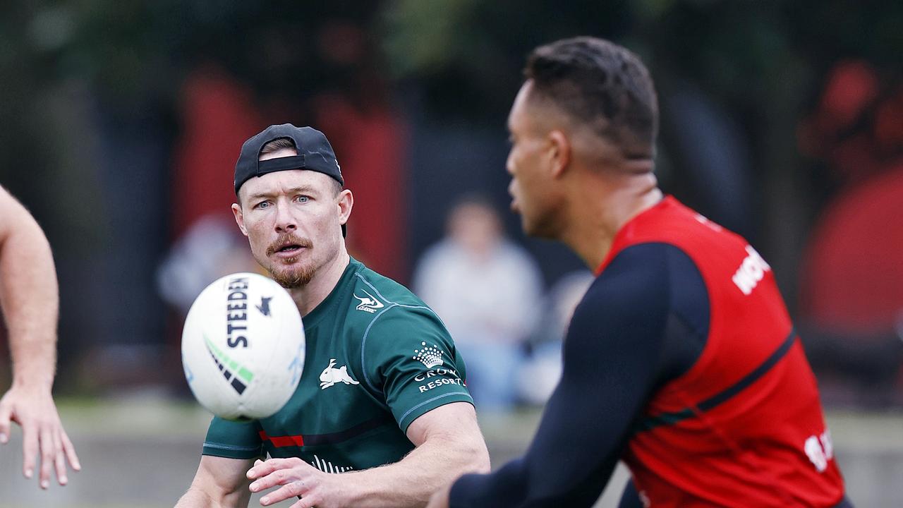 Damien Cook trained on Tuesday and will be a huge inclusion for the Rabbitohs. Picture: Sam Ruttyn