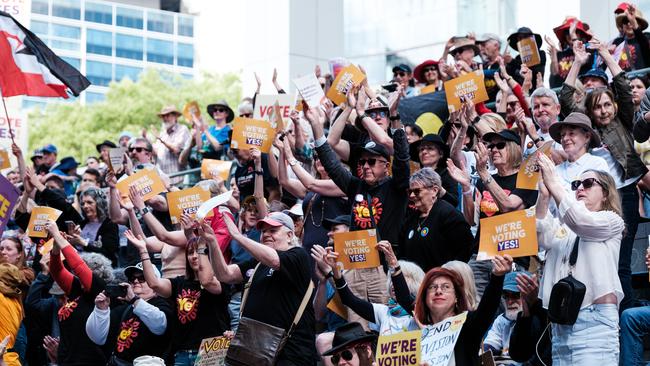 Yes campaign rally in Western Sydney