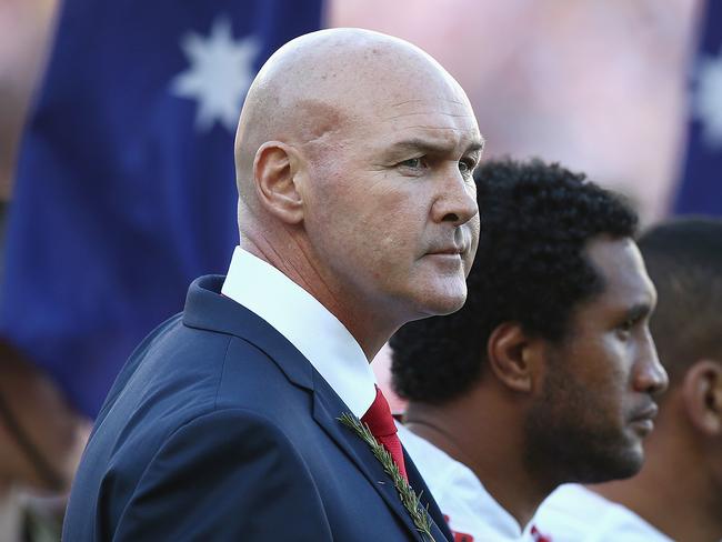 Dragons coach Paul McGregor and Roosters coach Trent Robinson were involved in a post game stoush.