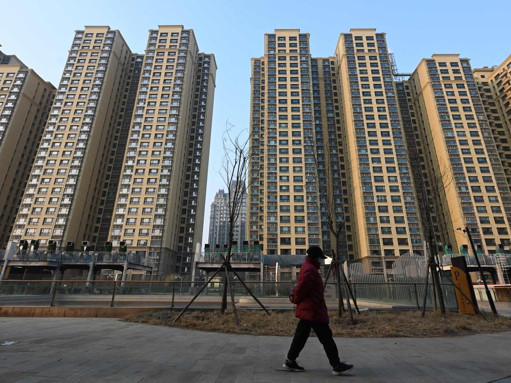 China is scrambling to rescue its property sector. Picture: Greg Baker/AFP