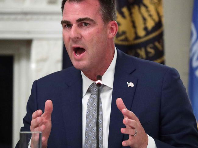 Oklahoma Governor Kevin Stitt has tested positive for the virus. Picture: AFP.