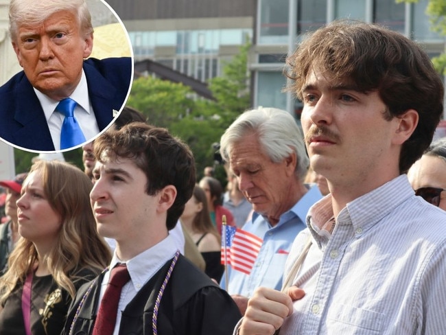Donald Trump and Harvard students