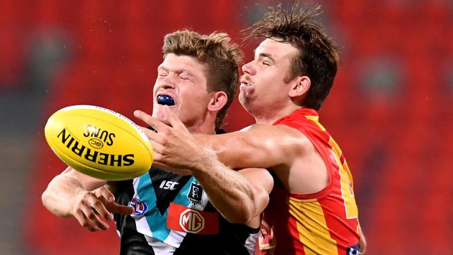 Mitch Georgiades made his debut in round one. Picture: AAP Image/Darren England.