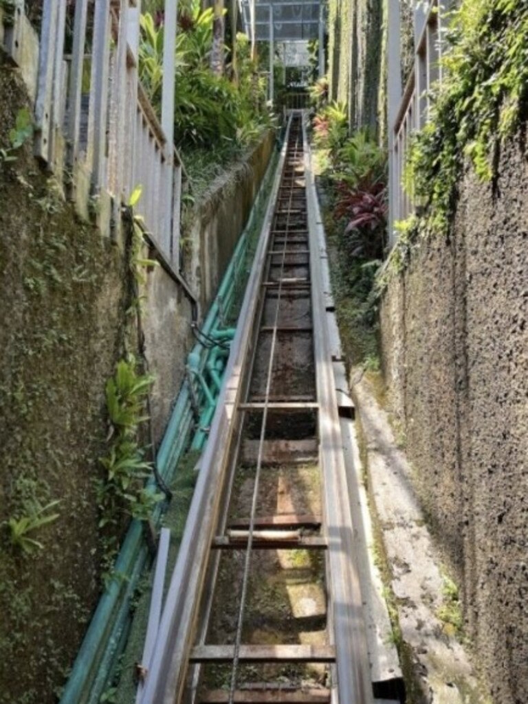 The outdoor inclined lift is used to move between different levels of the resort. Picture: Google Maps