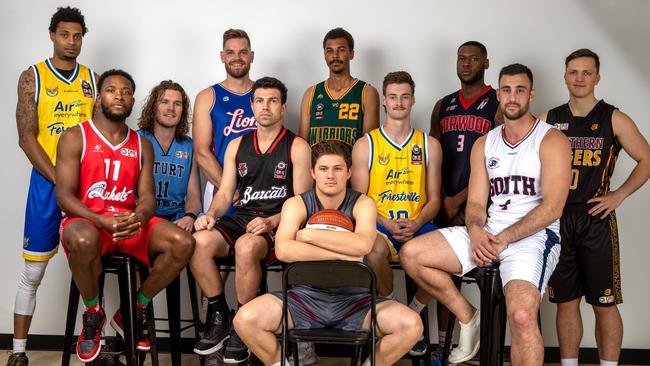 NBL1 Central men’s team captains ready for the 2021 season. Picture: Supplied, National Basketball League