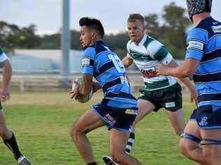 FAST PLAY: Liam Walker sprints down the field during the Echidnas A grade game against the Cods. Picture: Alexia Austin