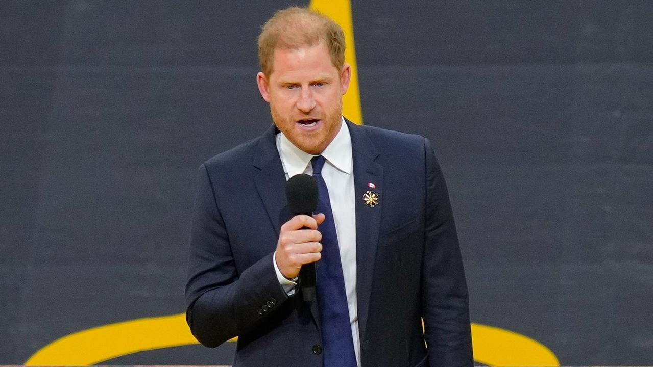 Harry spoke during the opening ceremony of the Invictus Games this weekend. Picture: Derek Cain/Getty Images