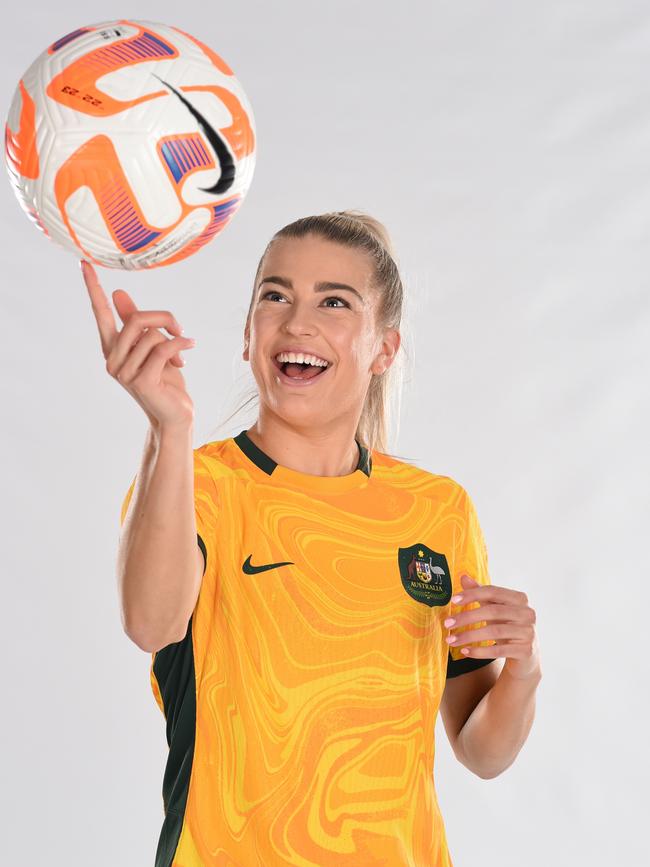 Charli Grant in Australian colours. Picture: Harriet Lander / Football Australia