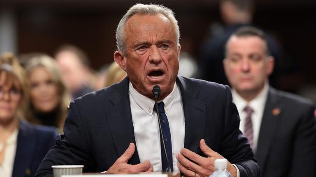 Robert F. Kennedy Jr., U.S. testifies during his Senate Finance Committee confirmation hearing. Picture: Getty Images via AFP.